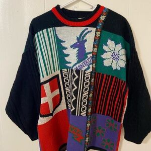 Vintage NAF NAF Patchwork Sweater